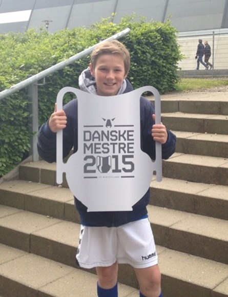 Frem Thyregod's repræsentant til FCM Guldfesten søndag d. 7. juni 2015  Mikkel Nielsen fra U13 Drenge (2002) holdet.