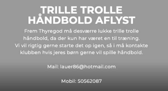 Trille Trolle Aflysning